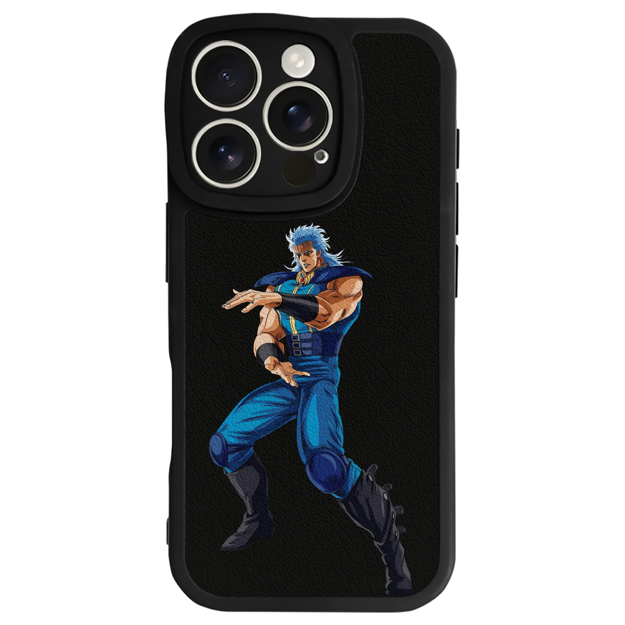 （画像用） 北斗の拳 Fist of the North Star 【iPhone 16シリーズ対応】シリコンスマホケース（レザー調） 材質：シリコン